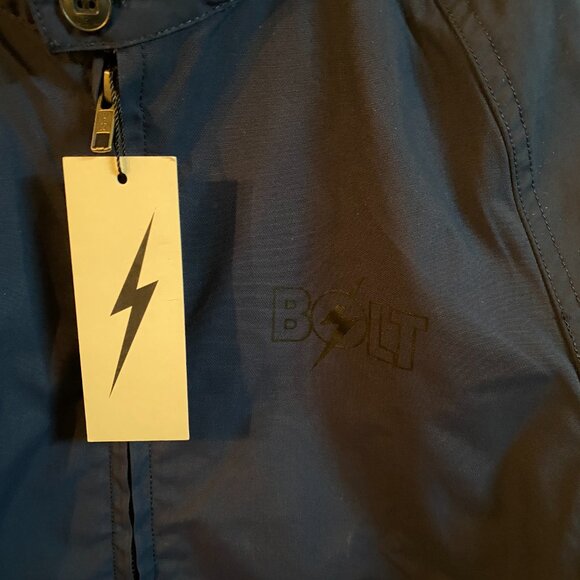 LIGHTNING BOLT MEDIUM INSIGNIA BLUE WINDBREAKER JACKET - Picture 4 of 4